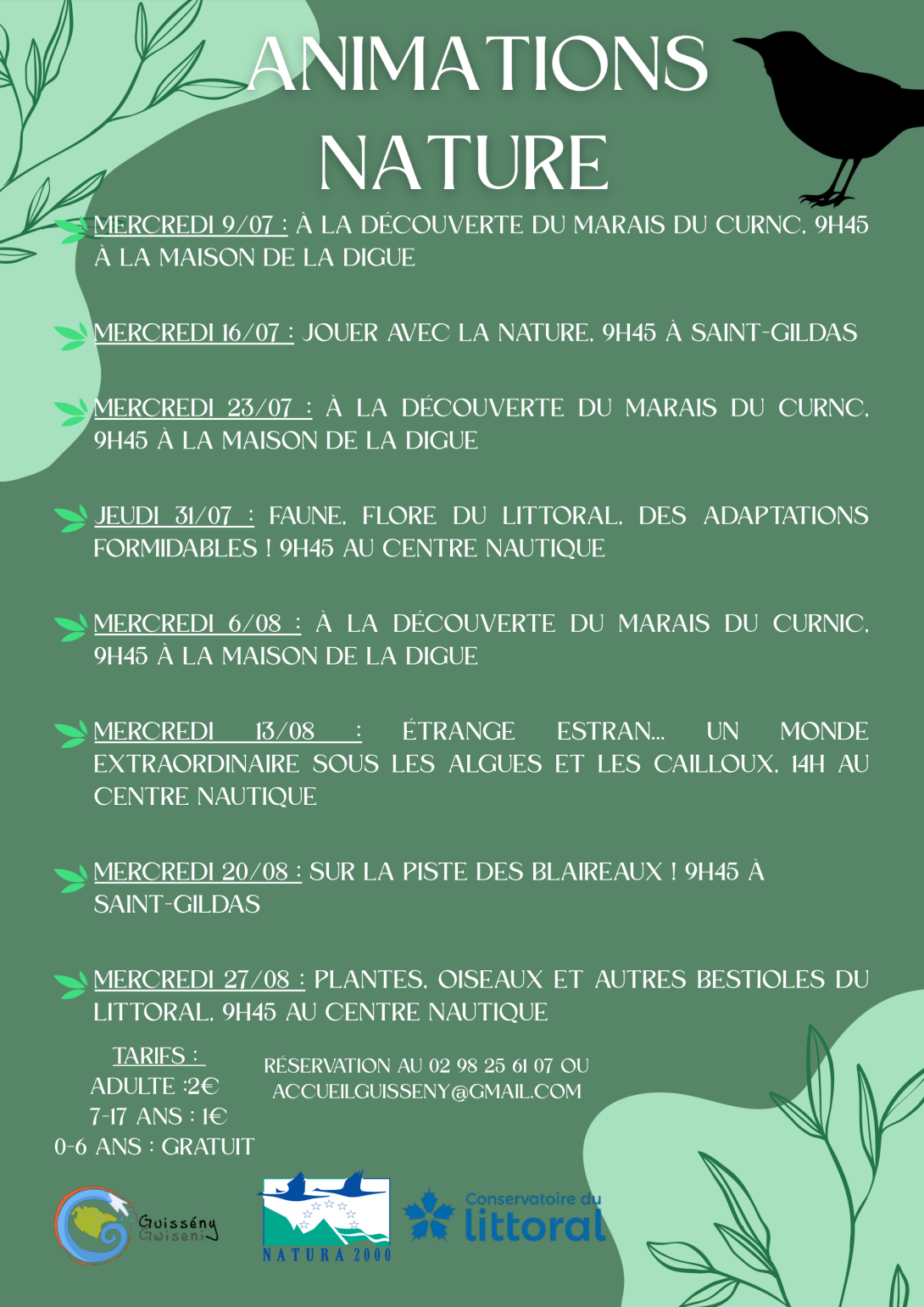 Affiche animations Nature 2025 (FR)
